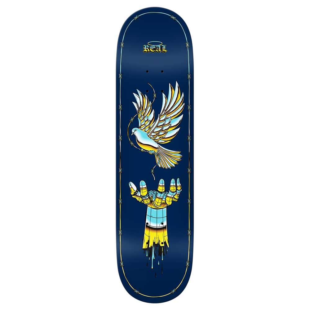 Real Skateboards Team Synthetic Peace Skatebard Deck Dark Blue 8.5"
