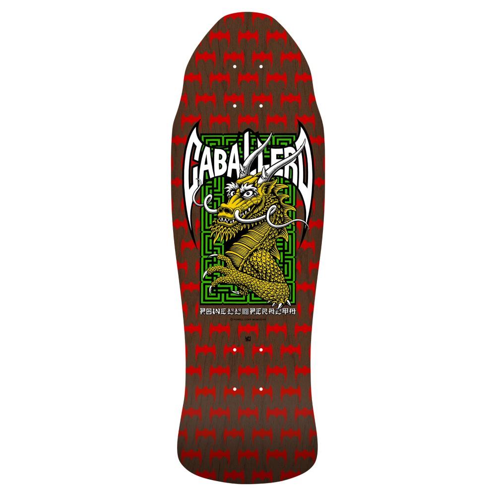 Powell Peralta Steve Caballero Street Dragon '21' Red Brown Stain Skateboard Deck 9.625"
