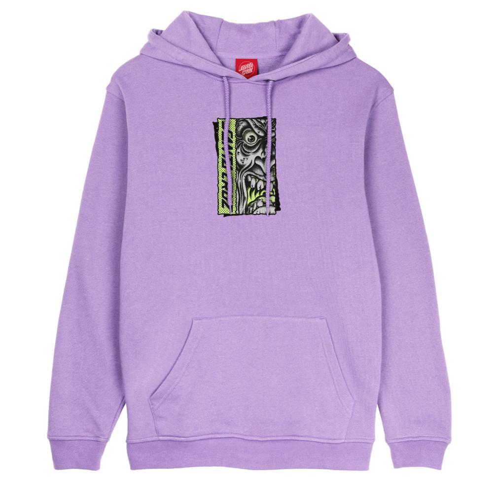 Santa Cruz Roskopp Rigid Face Front Hooded Sweatshirt Digital Lavender