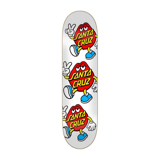 Santa Cruz Team Skateboard Deck Dot Guy ATV White 8"