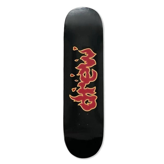 Drew House Lit Drew Logo Skateboard Deck Black Red 8.25"