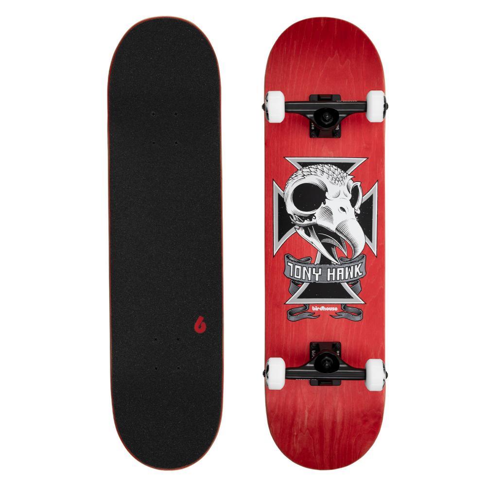 Birdhouse Factory Complete Skateboard Stage 3 Hawk Skull 2 Red 8.25"