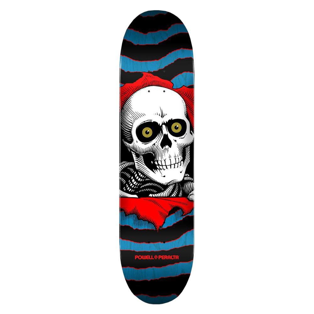 Powell Peralta Ripper Blue Stain Red Skateboard Deck 7.5"