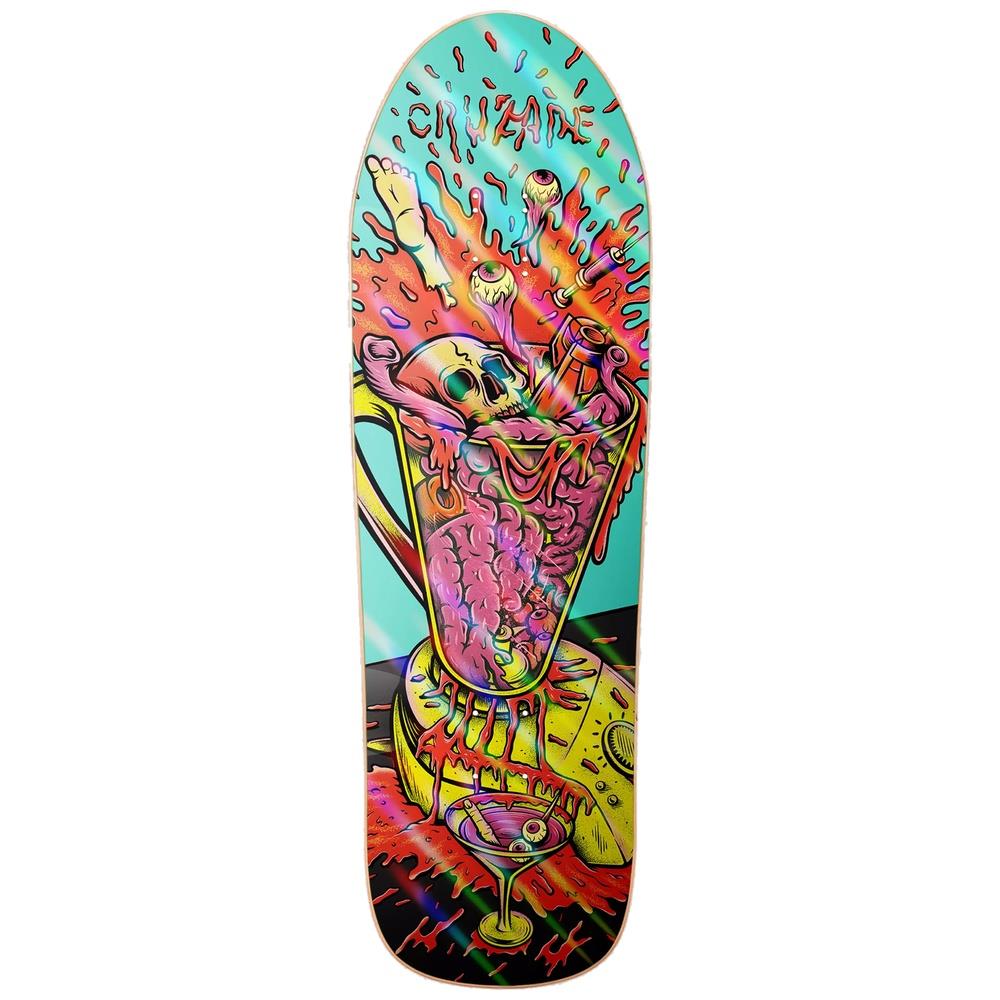 Cruzade Old School Skateboard Deck Skate Juice Prism Foil 10"