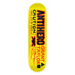 Antihero Grant Caution Skateboard Deck Yellow 8.38"