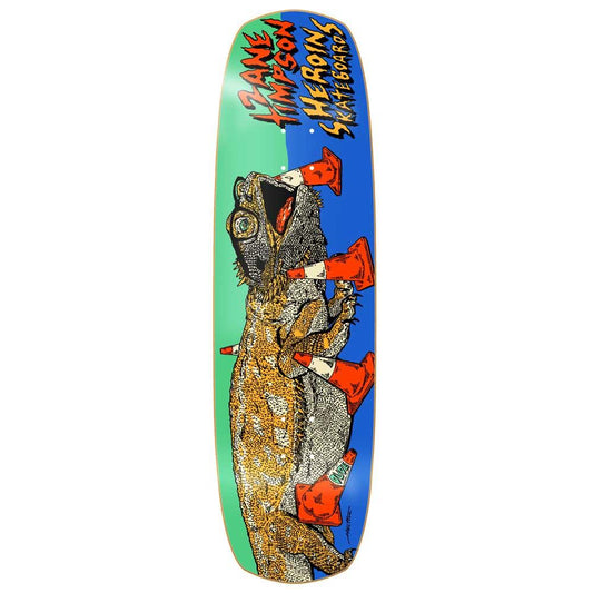 Heroin Skateboards Zane Timpson Dude Double Shovel Skateboard Deck 9"
