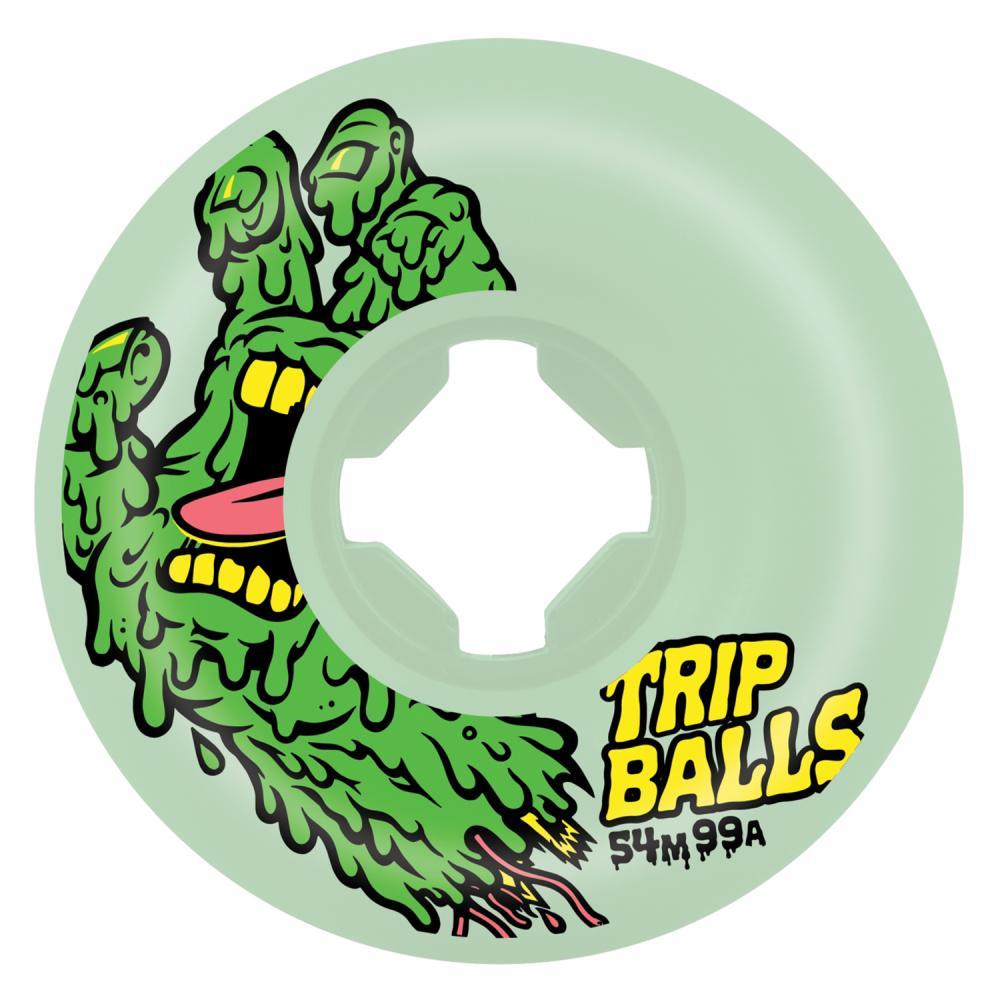 Slime Balls Skateboard Wheels Face Melter Trip Balls 99a GITD 54mm