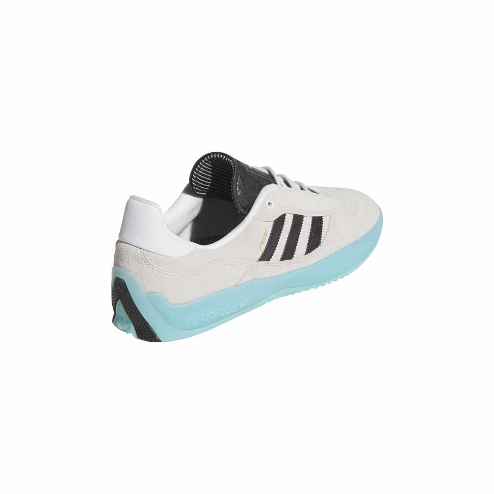 Adidas Skateboarding Puig Crystal White Core Black Light Aqua Skate Shoes