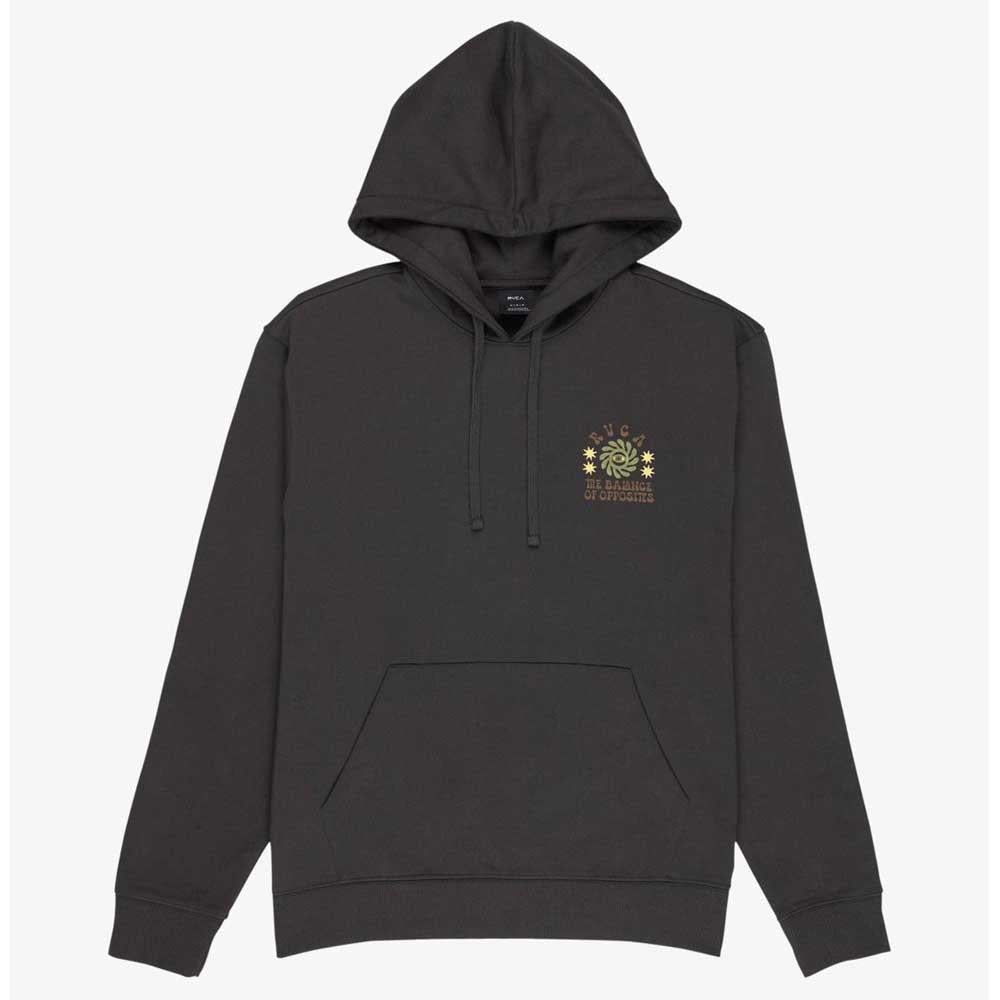 RVCA Iris Pullover Hooded Sweatshirt Washed Black