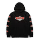 HUF x Thrasher Logo Pullover Hooded Sweatshirt Black