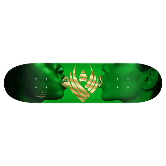 Powell Peralta KISS Flight Skateboard Deck Green Gold Foil 8.5"