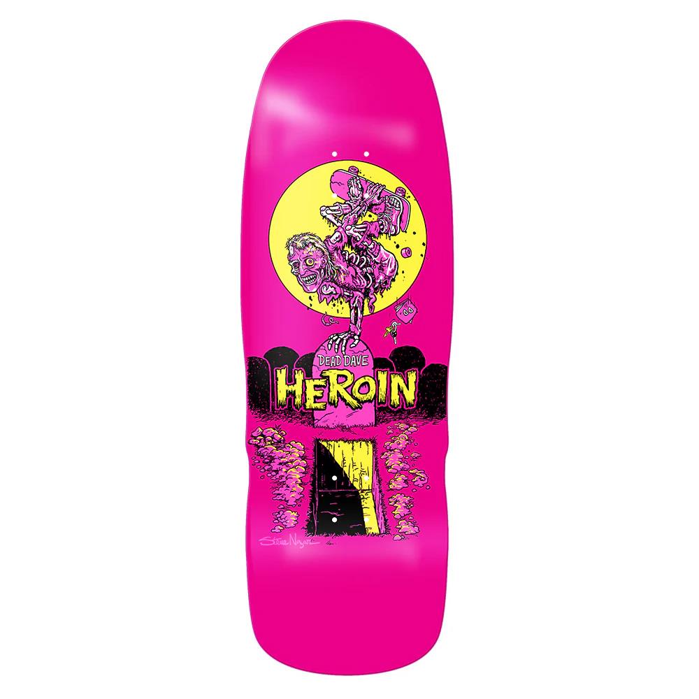 Heroin Skateboards Dead Dave Zombie Mutant Skateboard Deck 10.4"