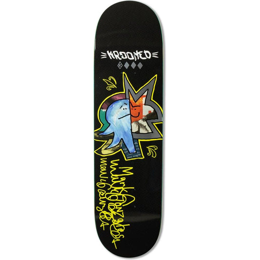 Krooked Gonz Sig  Skateboard Deck Black 8.5"