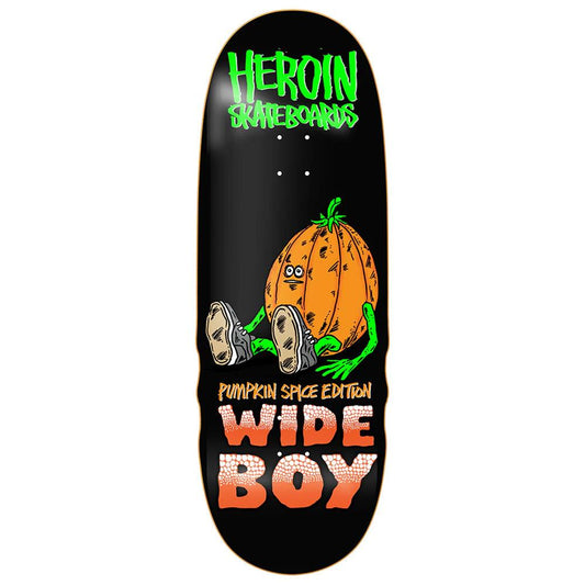 Heroin Skateboards Pumpkin Wide Boy Skateboard Deck 10.75"