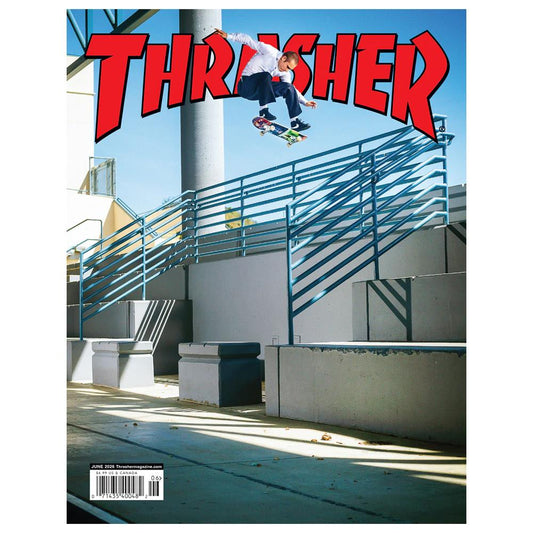 Thrasher Magazine June 2026 Issue 551 Dylan Jaeb Fakie Flip Cover