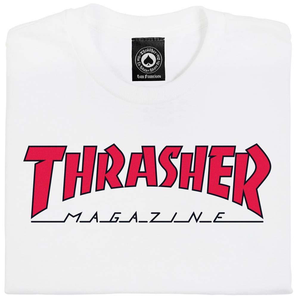 Thrasher Magazine T-Shirt Outlined White/Red