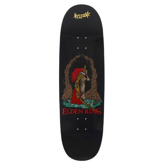 Welcome x Elden Ring Malenia On Boline 2.0 Black Gold Foil Skateboard Deck 9.5"