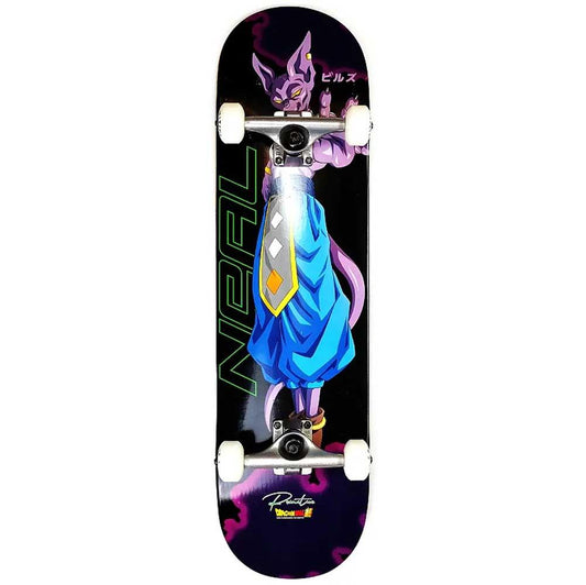 Primitive x Dragonball Z Neal Beerus Factory Complete Skateboard Purple 8.38"