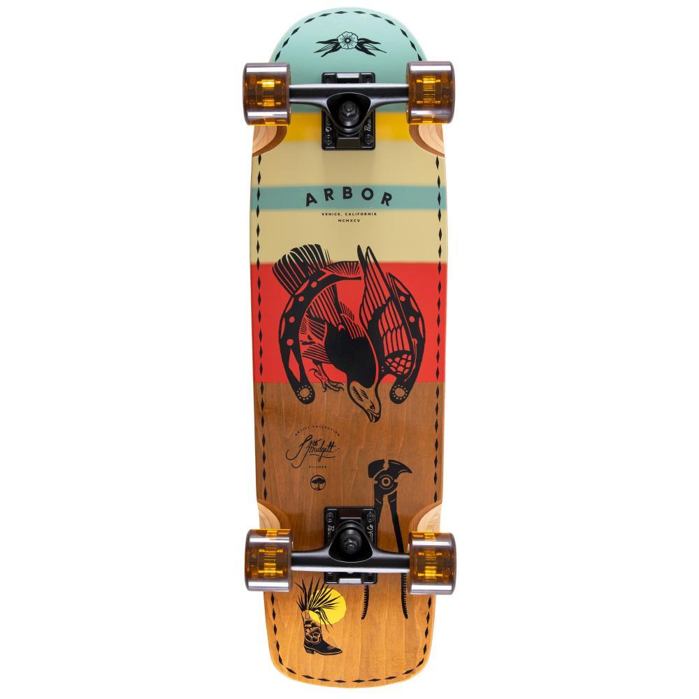 Arbor Cruiser Complete Skateboard Jess Mudgett Pilsner Multi 28.75"