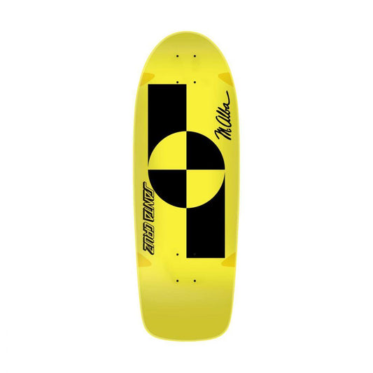Santa Cruz Reissue Skateboard Deck Malba Crash Test Yellow Black 10.03"