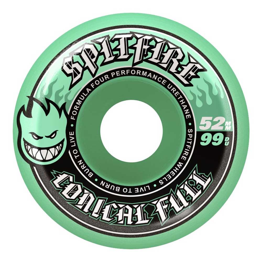 Spitfire Formula Four Skateboard Wheels Team Color Pack Conical Full 99 52mm