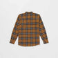 Volcom Caden Plaid Longsleeve Shirt Chestnut Brown