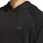 Adidas Skateboarding Shmoofoil Featherweight Hooded Sweatshirt Black Dark Green