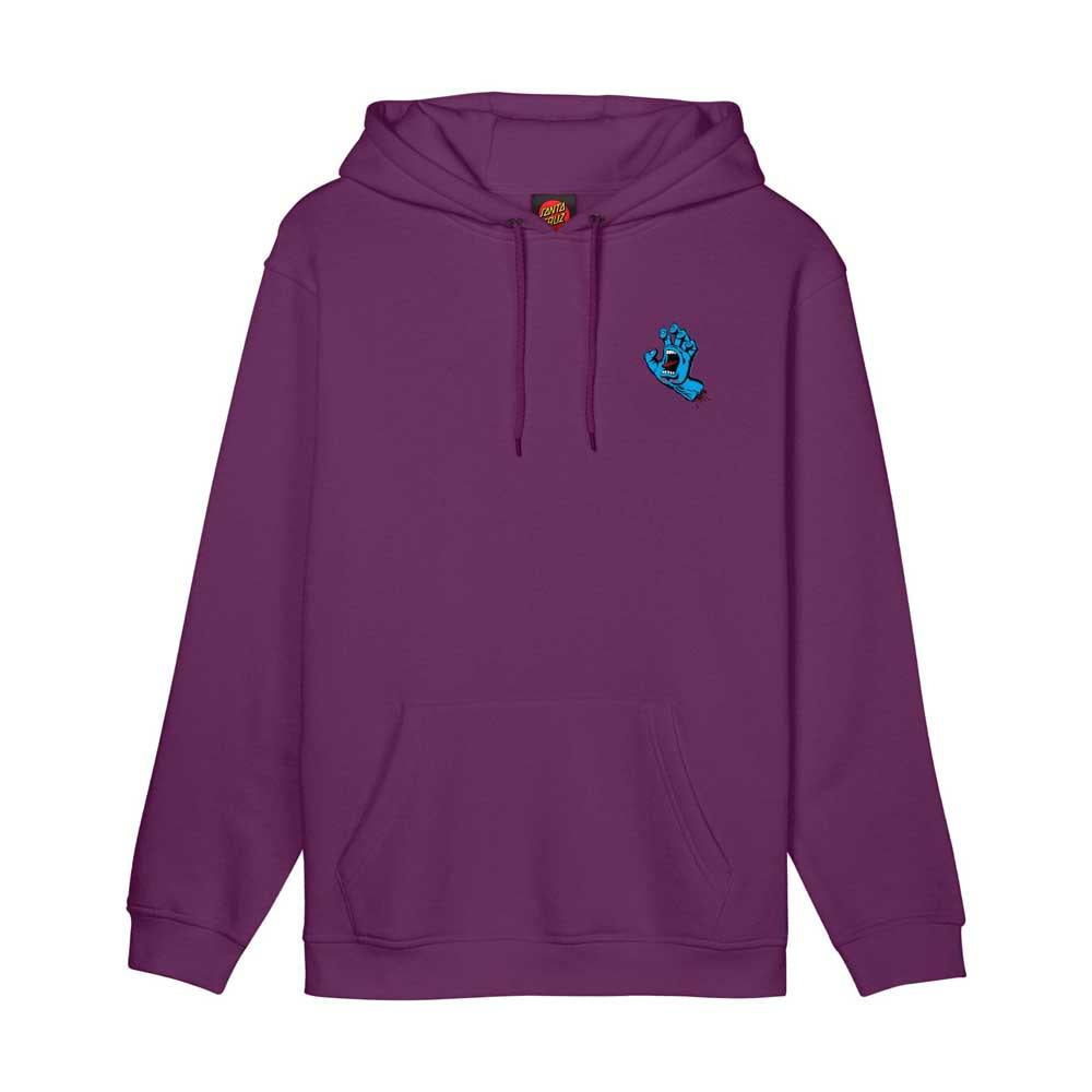 Santa Cruz Screaming Hand Chest Hooded Sweatshirt Fresh Purple