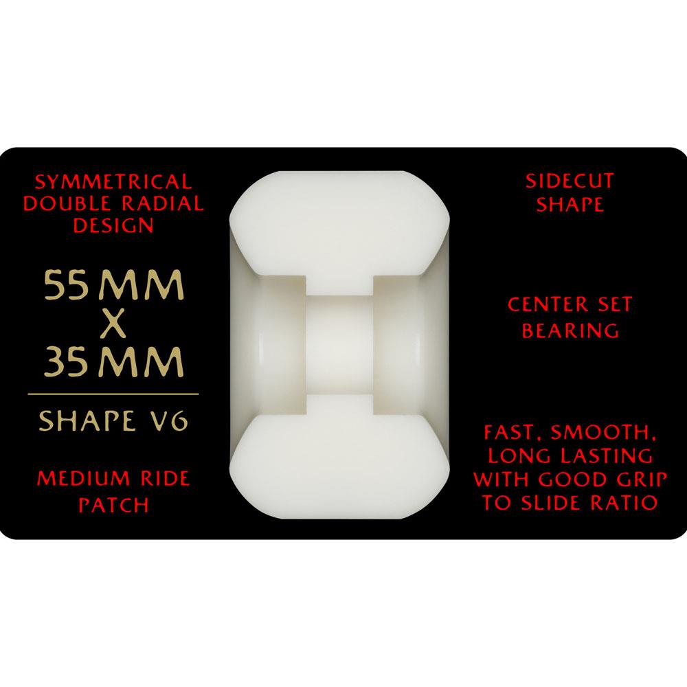 Powell-Peralta Dragon Formula V6 Off White Skateboard Wheels 55mm 93A