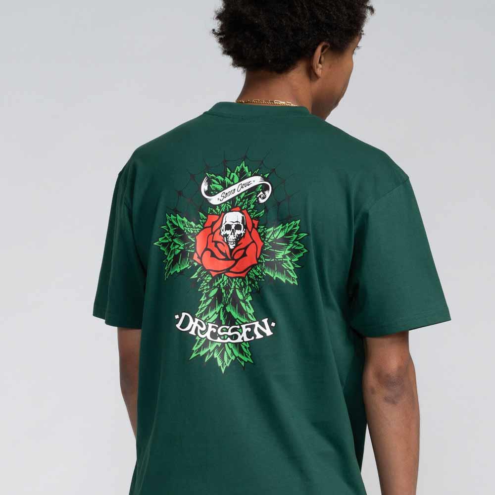 Santa Cruz T-Shirt Dressen Rose Cross 2 Rainforest