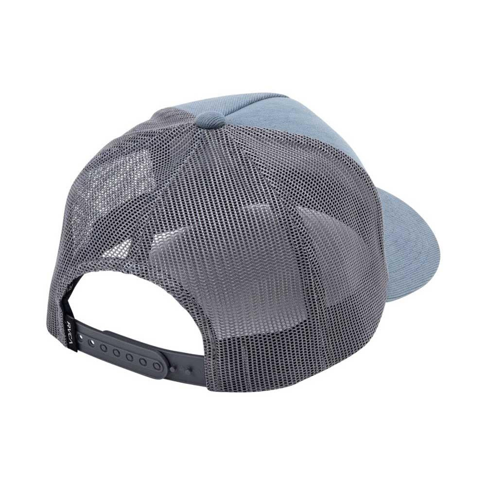 RVCA VA ATW Corduroy Trucker Cap Lead Blue