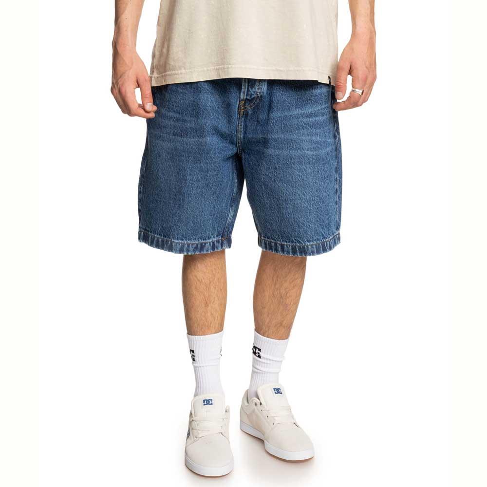 DC Shoe Co Worker Baggy Denim Shorts  Stone Indigo