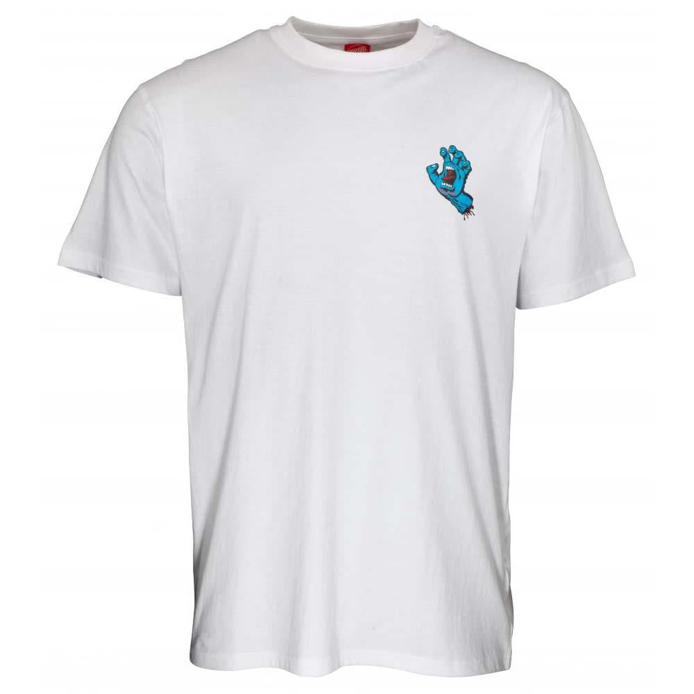 Santa Cruz Screaming Hand Chest T-Shirt White