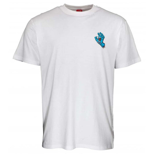 Santa Cruz Screaming Hand Chest T-Shirt White