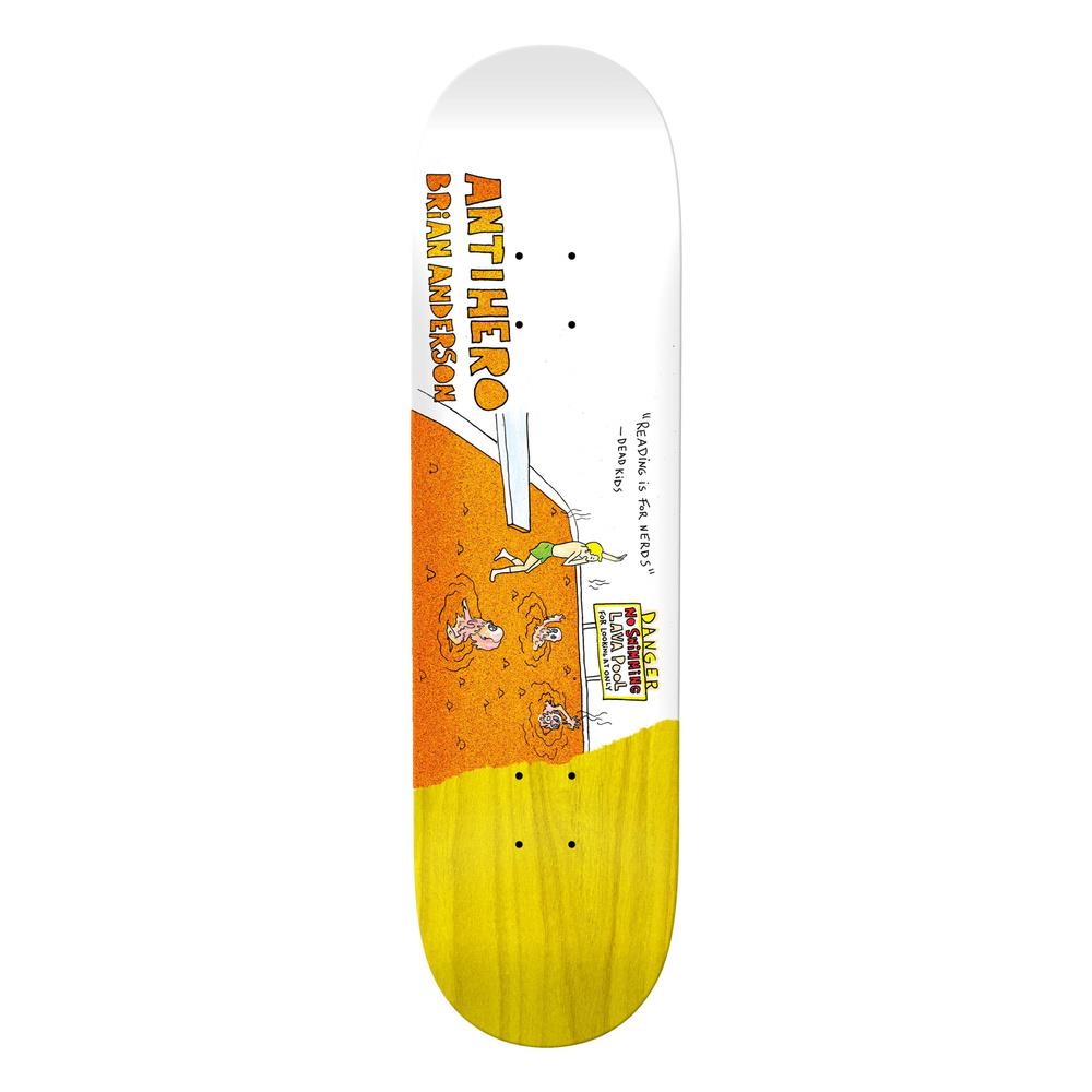 Antihero B.A. Porous Walker Round 3 Skateboard Deck White 8.75"