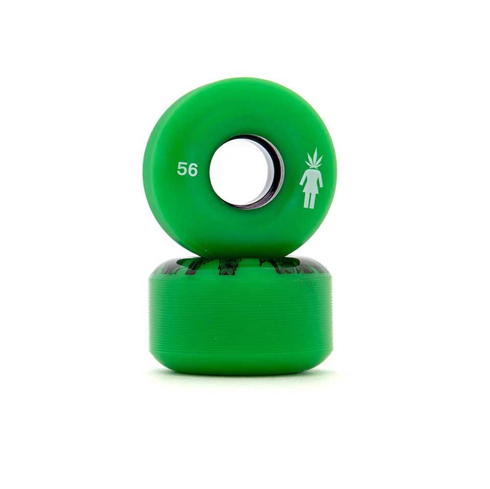 Girl Skateboards Trees Cruiser Wheels Green 56mm 85A 56mm