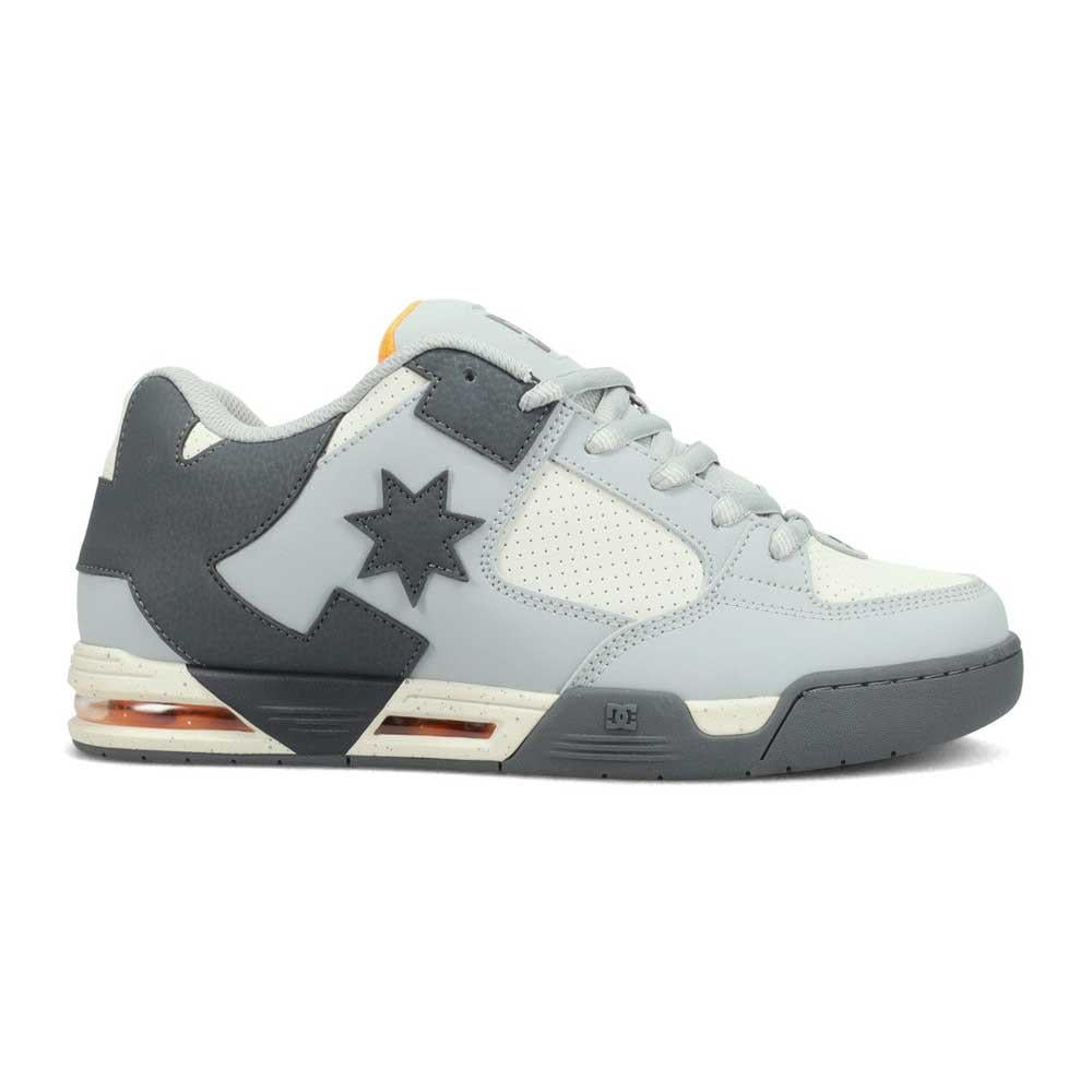 DC Shoe Co Command Skate Shoes Grey Dark Grey Orange