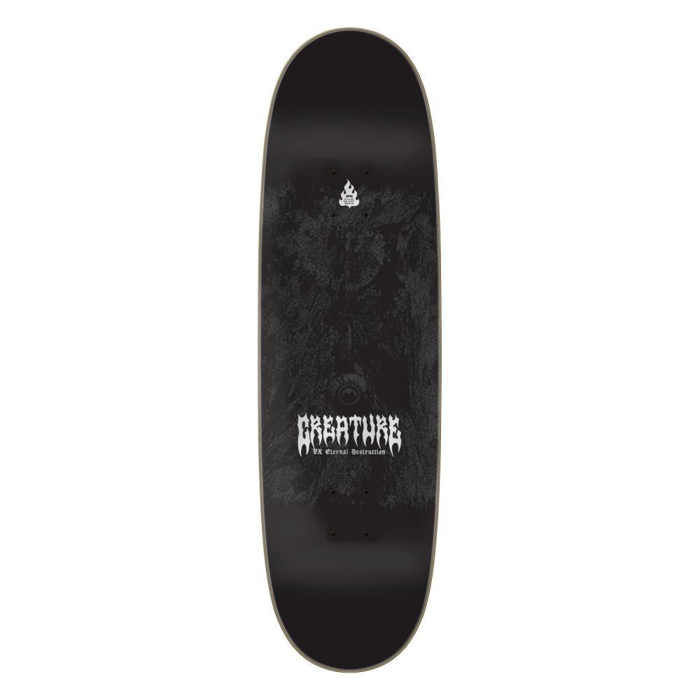 Creature VX Deck Worthington Mortem Skateboard Deck Black Silver 9"