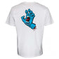 Santa Cruz Screaming Hand Chest T-Shirt White