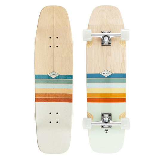 Arbor Cruiser Complete Skateboard Foundation Shakedown Multi 34"
