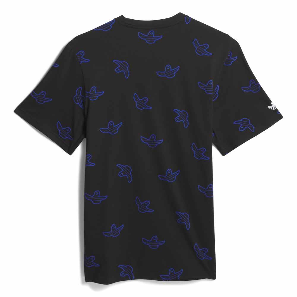 Adidas Skateboarding Shmoo All Over Print T-Shirt Black Royal