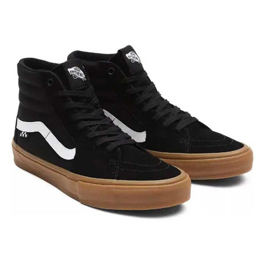 Vans Skate Sk8-Hi Black Gum Skate Shoes