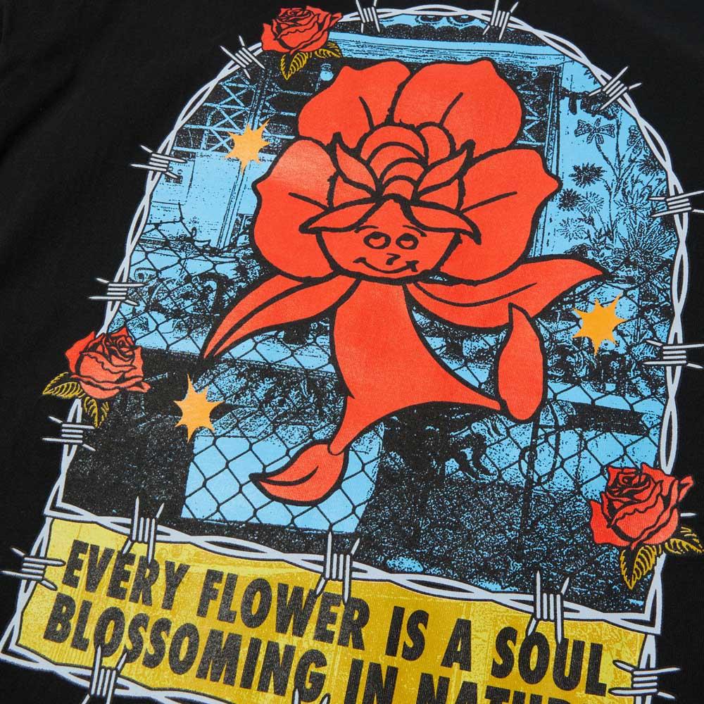 Huf Flower District Short Sleeve T-Shirt Black
