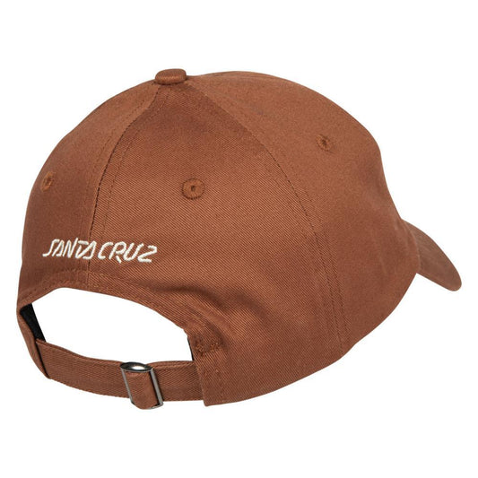 Santa Cruz Skateboards Cap Contour Hand Burnt Sienna One Size Adult