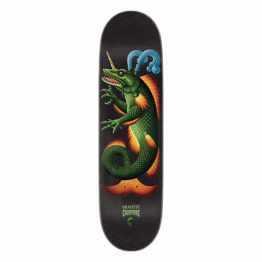 Creature Pro Skateboard Deck Gravette Crest Black/Multi 8.53"