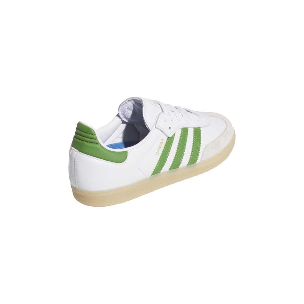 Adidas Skateboarding Samba ADV Cloud White Crew Green Gum Skate Shoes