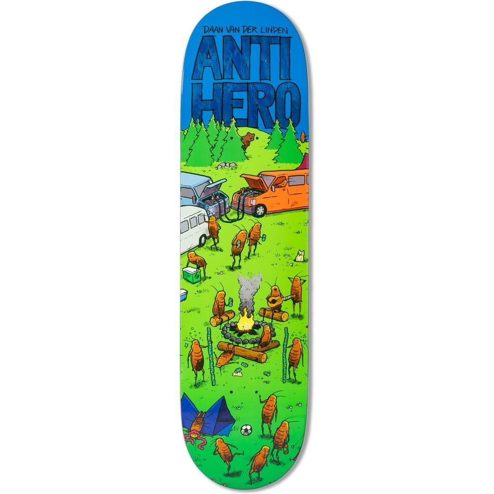 Anti Hero Daan Roached Out 2 Skateboard Deck Green 8.28"