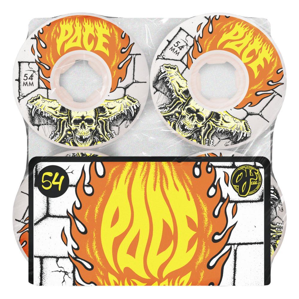 OJ Skateboard Wheels Rob Pace Dungeon Elite Chubbie White 54mm 101A