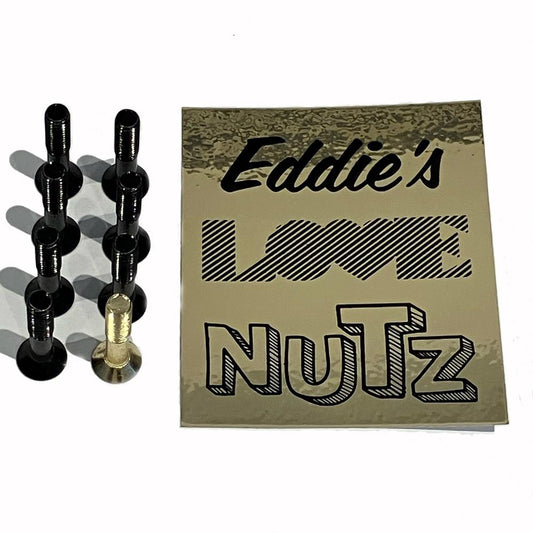 Deez Nuts Eddies Love Nuts Skateboard Bolts 1" Allen Key Black x 8 Gold x 1