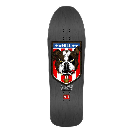 Powell Peralta Frankie Hill Bulldog Skateboard Deck Grey Stain Skateboard Deck 10"